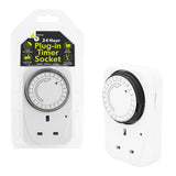 Benross 24-Hour Plug-In Timer Socket Large