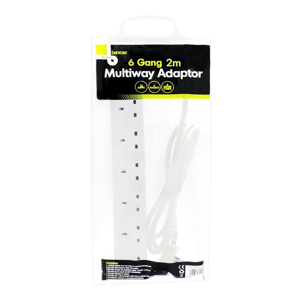 Benross 6 gang 2mtr Multiway Adapter