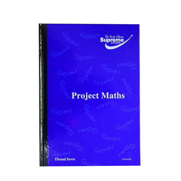 Supreme Sum Hardback Notebook | A4, 5mm, 120 Pages, Blue Cover