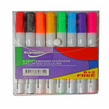 Supreme Large Whiteboard Marker Set | 8 Assorted Colours