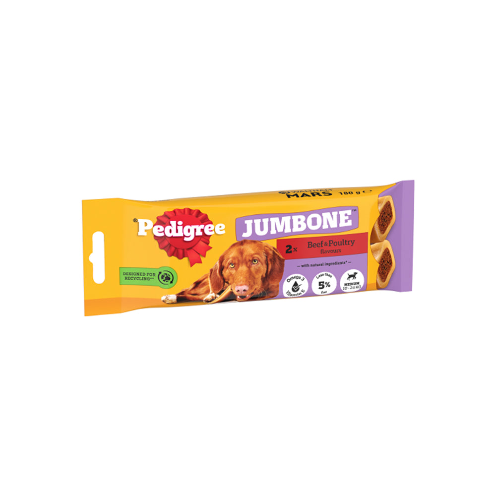 Pedigree Jumbone Medium Dog Chew with Beef | For Dogs 10–24kg