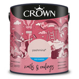 Crown Paint Pashmina Mid Sheen Interior Wall & Ceiling Paint | 2.5L, Breatheasy