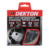 Dekton Dry Cut Diamond Blade - 115mm