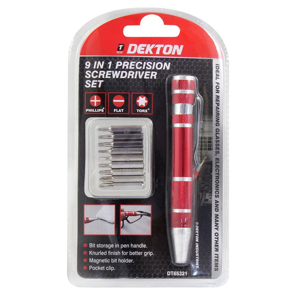 Dekton 9 In 1 Screwdriver Set