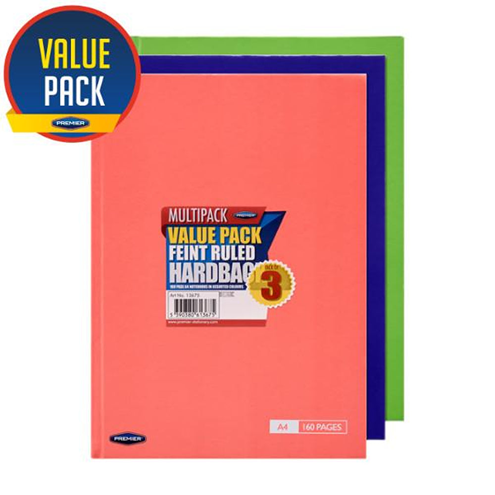 Notebook　160　A4　Stationery　of　Pack　Choice　Page　Premier　Tang　Hardcover　Stores