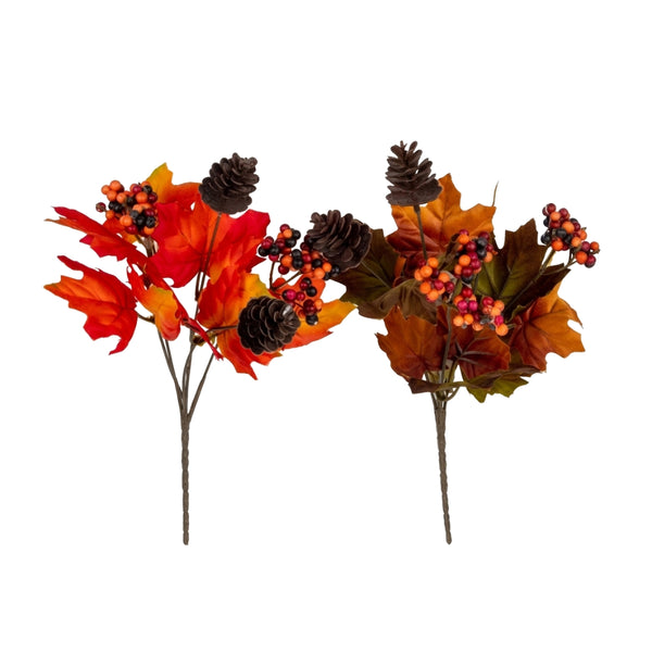 Maple Bush 2 Cols Assorted | Realistic Artificial Flowers