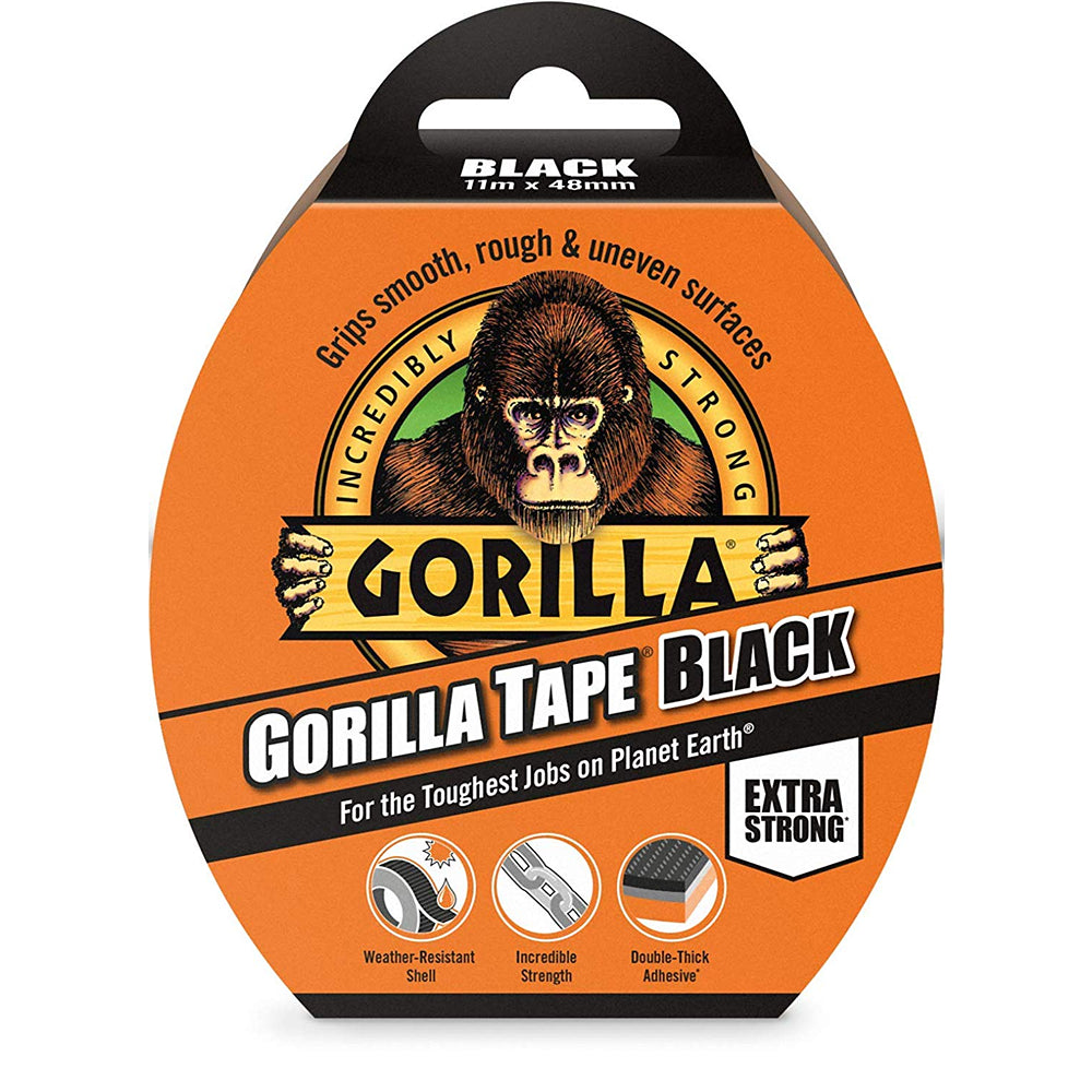 Gorilla Glue Black Weather-Resistant Repair Tape | 11 m x 48 mm