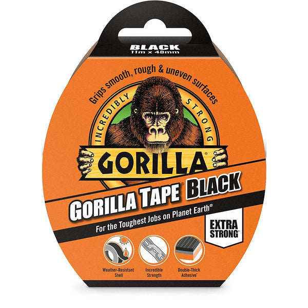 Gorilla Glue Black Weather-Resistant Repair Tape | 11 m x 48 mm