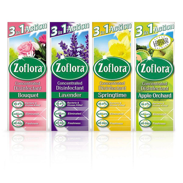 Zoflora Concentrated Disinfectant | Assorted Scents | 3-in-1 Action