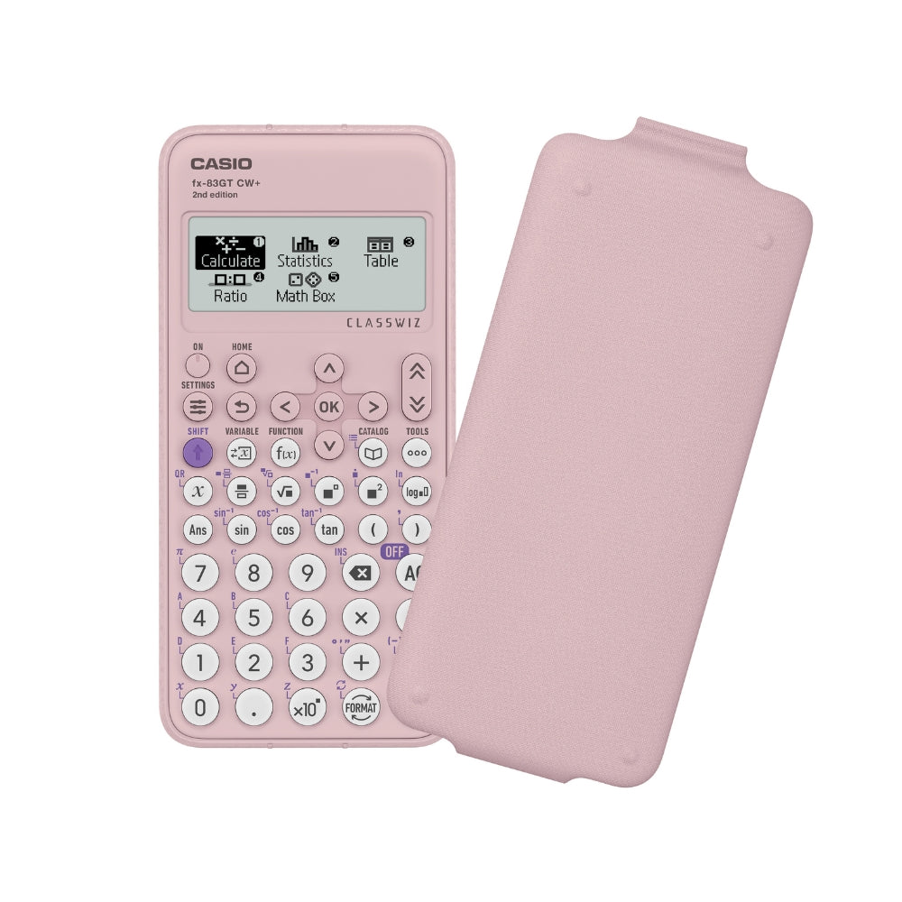 Casio Pink Scientific Calculator - 4 Line Display