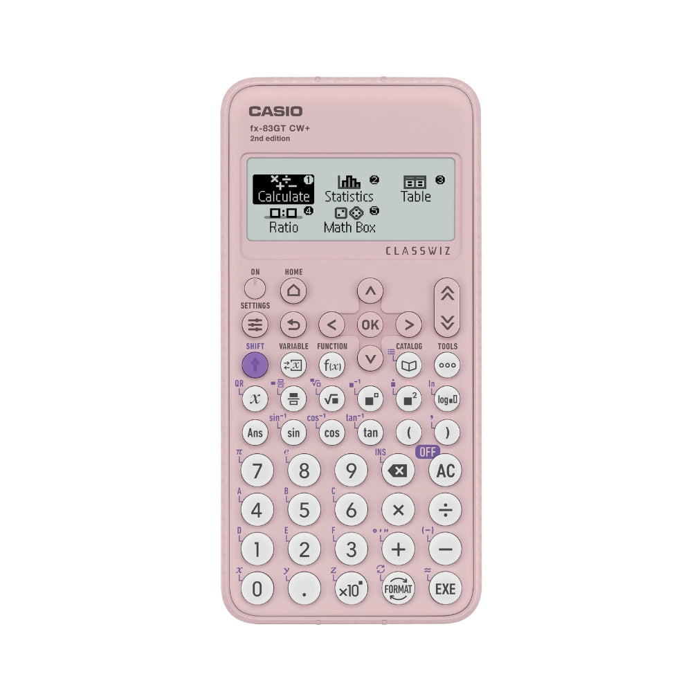 Casio Pink Scientific Calculator - 4 Line Display