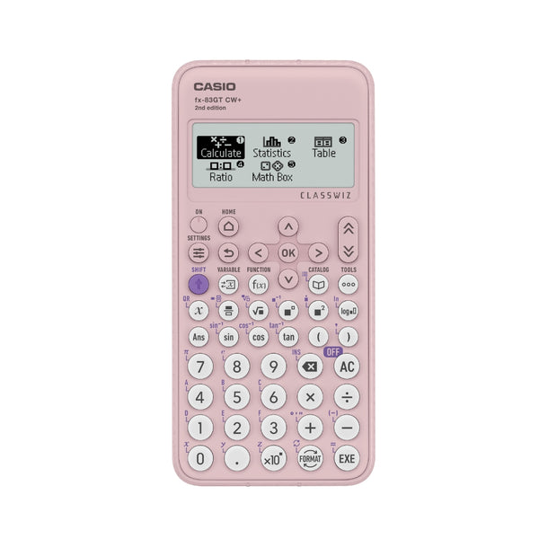 Casio Pink Scientific Calculator | 4 Line Display