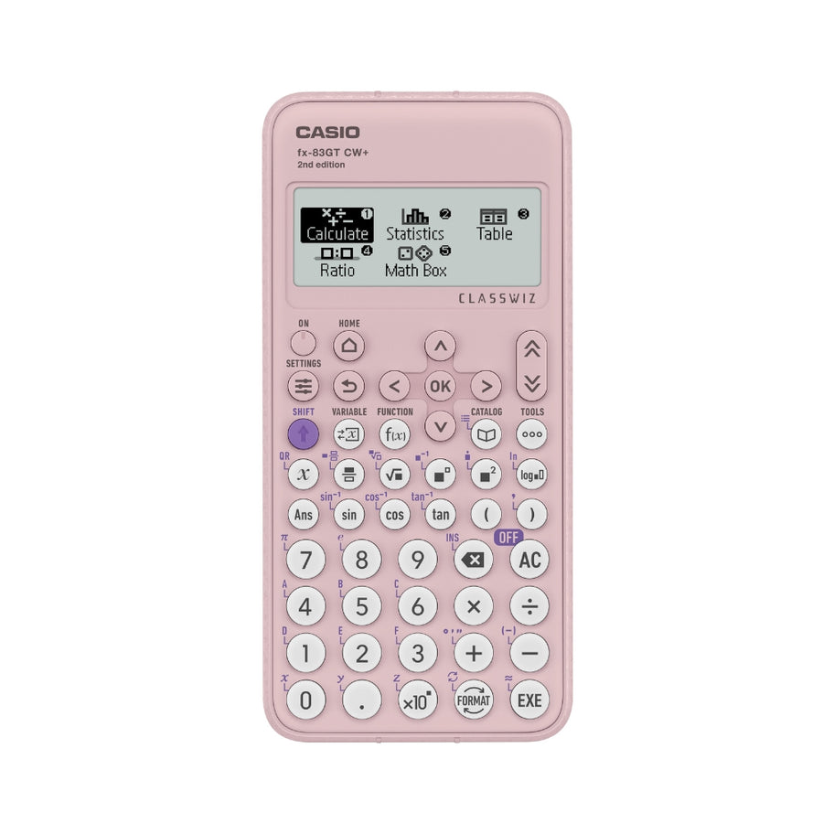 Casio Pink Scientific Calculator - 4 Line Display
