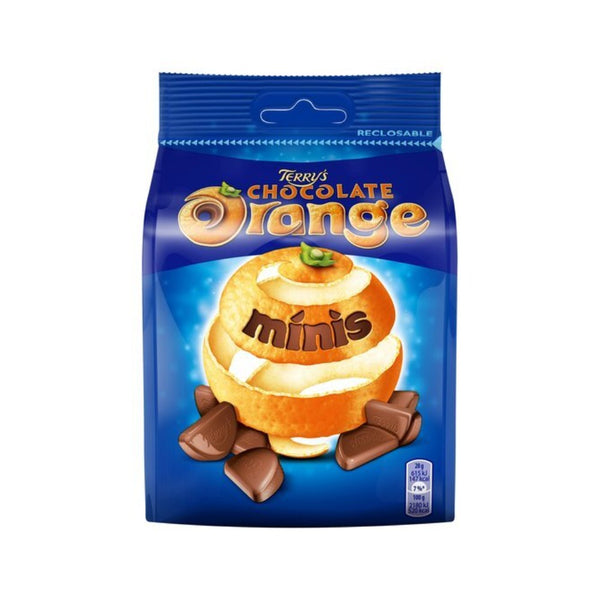 Terry's Mini Milk Chocolate Orange Segments Bag | 125g, Resealable Pouch
