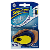 Sellotape On-Hand Tape Dispenser | Finger-Mounted, Cutter, Refillable 18mm
