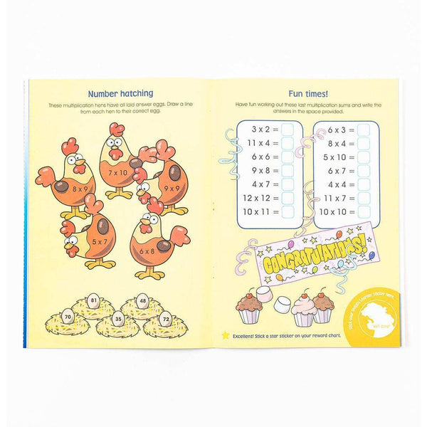 Alligator Snappy Learner Multiply & Divide Workbook | Ages 6–8, Reward Stickers