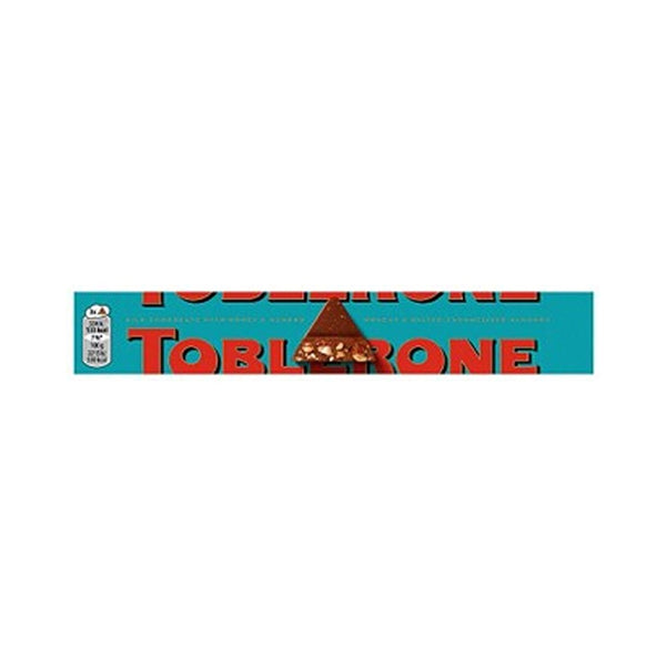 Toblerone Crunchy Almond Chocolate Bar | 100g, Honey and Almond Nougat