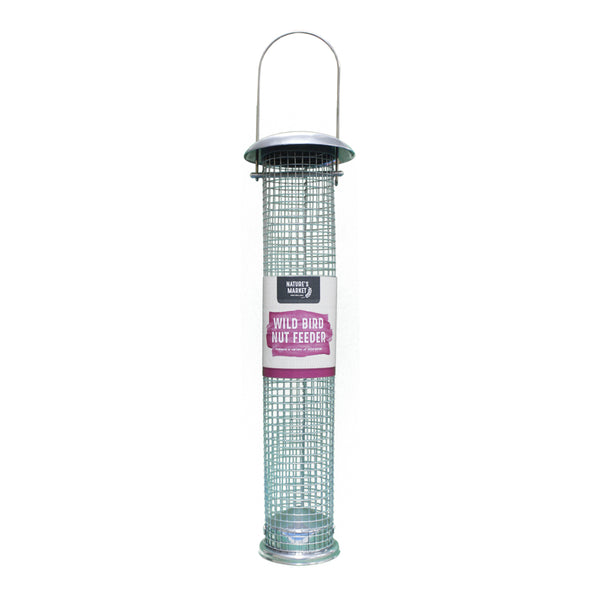 Nature's Market Large Deluxe Mesh Nut Feeder | Green Hanging Design