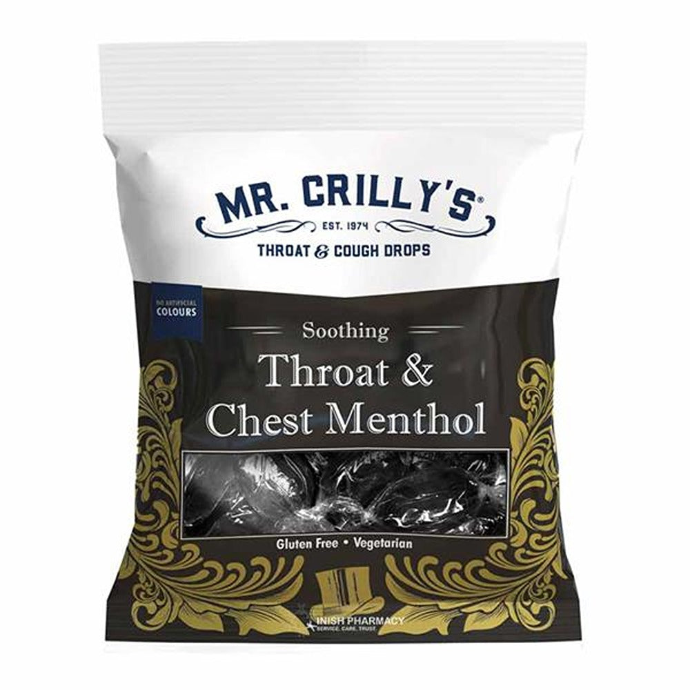 Crilly's Throat & Chest Menthol Drops | 90g