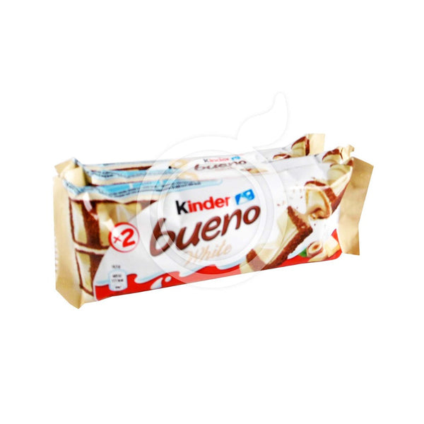 Kinder Bueno White Chocolate Wafer Bars | Pack of 3, 117g, Hazelnut Filling
