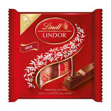Lindt Lindor Milk Chocolate Bars Pack of 4 - Smooth Melting Centre, 100g