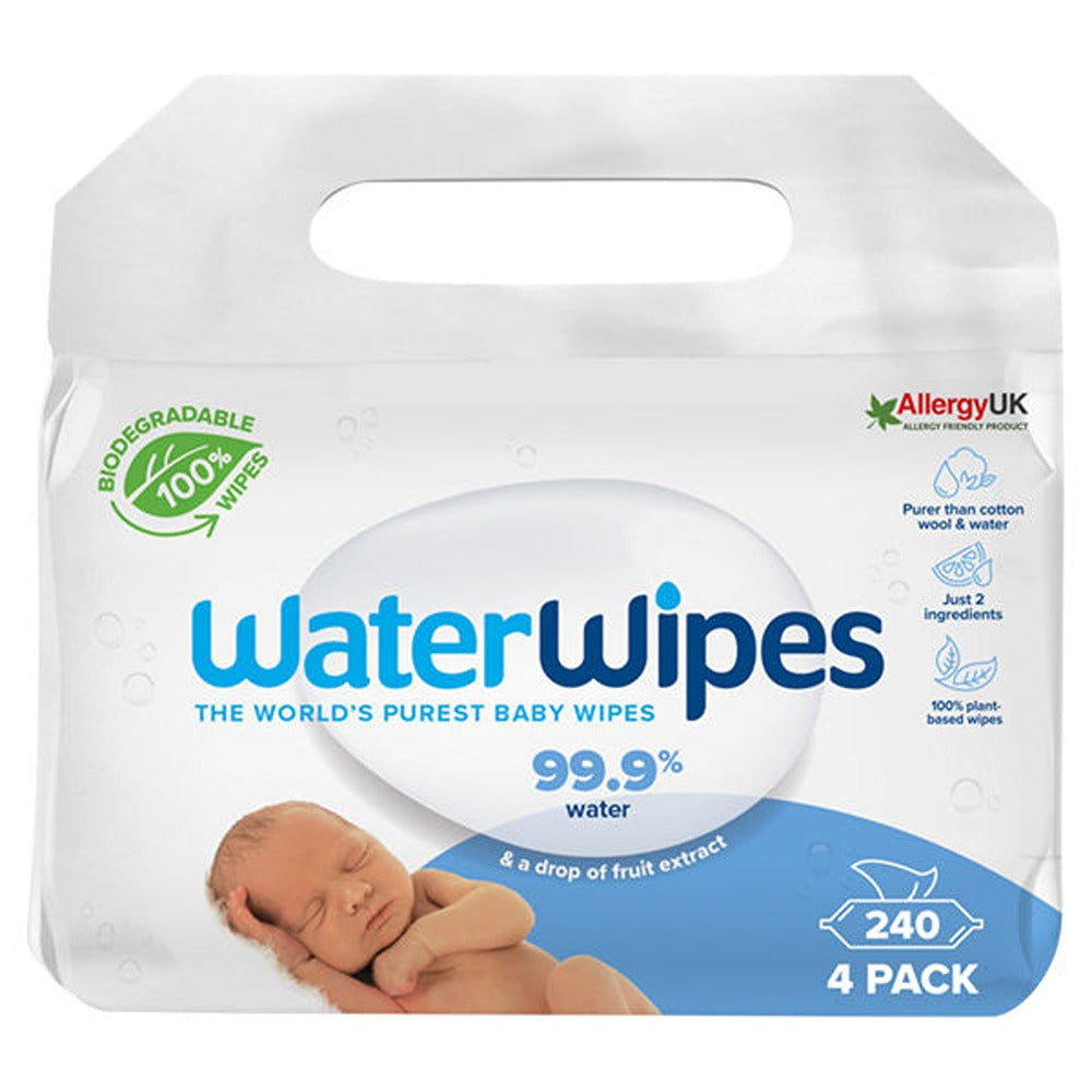 WaterWipes Biodegradable Baby Wipes | 240 Pack