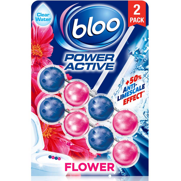 Bloo Power Active Flowers Block | 2 x 50g