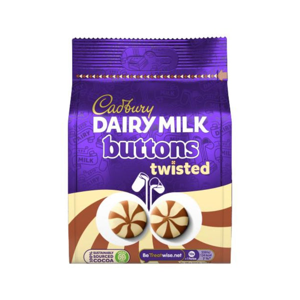 Cadbury's Dairy Milk Twisted Chocolate Buttons | Pouch, 100g