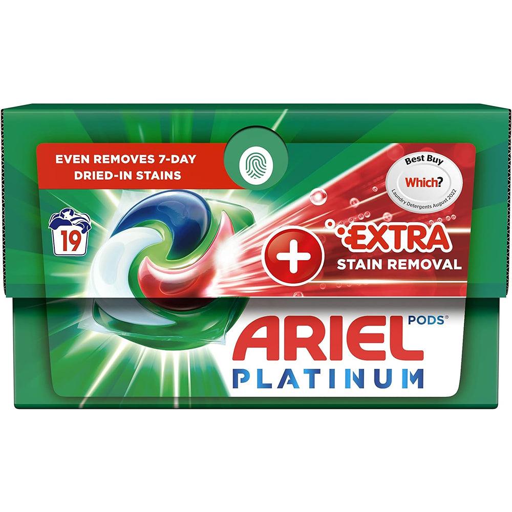 Ariel Platinum Stain Remover All in 1 Pods | 19 Wash