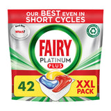 Fairy Platinum Plus Lemon Dishwasher Tablets | XXL Pack of 42