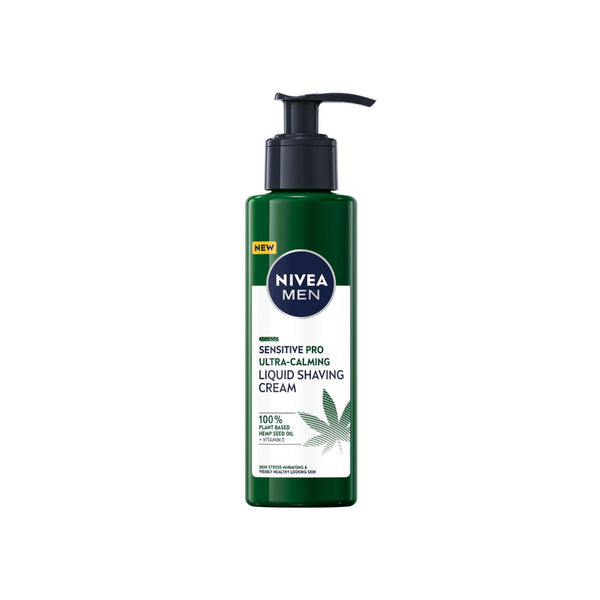 Nivea Men Ultra-Calming Shave Liquid | Sensitive Skin, Hemp Seed Oil, 200ml