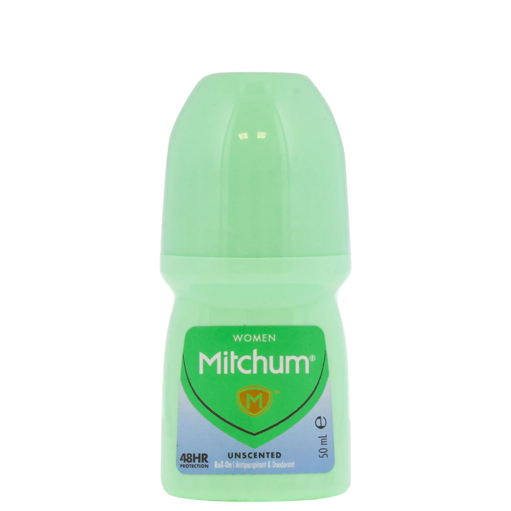 Mitchum Unscented Roll On Antiperspirant | 48-Hour Protection  | 50ml
