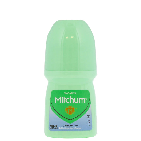 Mitchum Unscented Roll On Antiperspirant | 48-Hour Protection  | 50ml