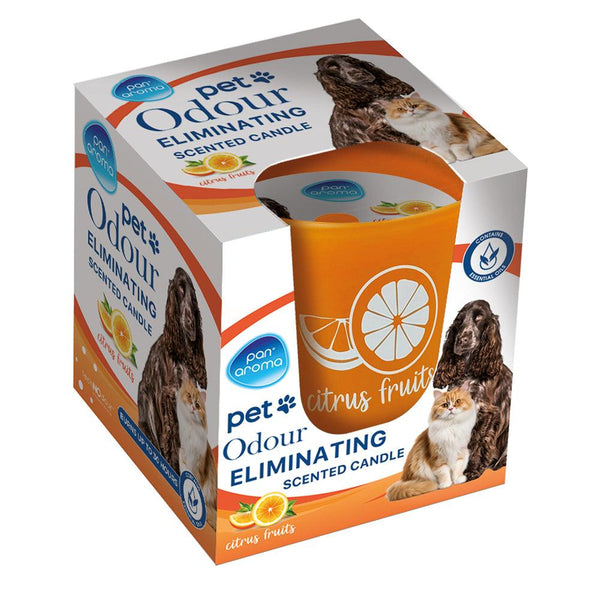 Pan Aroma Pet Odour Eliminating Candle Citrus Fruits | 120g