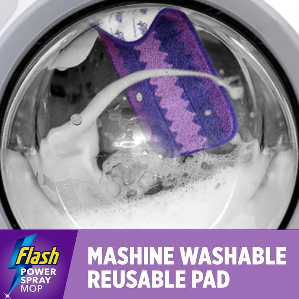 Flash Power Spray Mop Floor Cleaner All in One Starter Kit | 1 Washable Pad & 2 Disposable Pads
