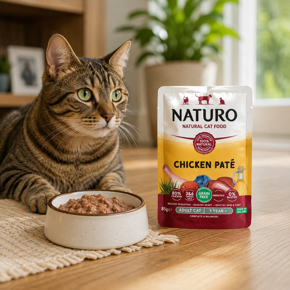 Naturo Chicken Pate Wet Cat Food Pouch - 85g