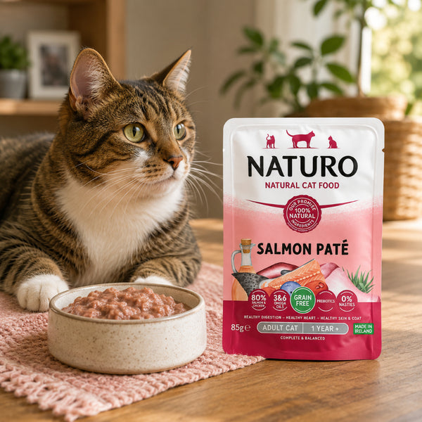 Naturo Salmon Pate Wet Cat Food Pouch - 85g