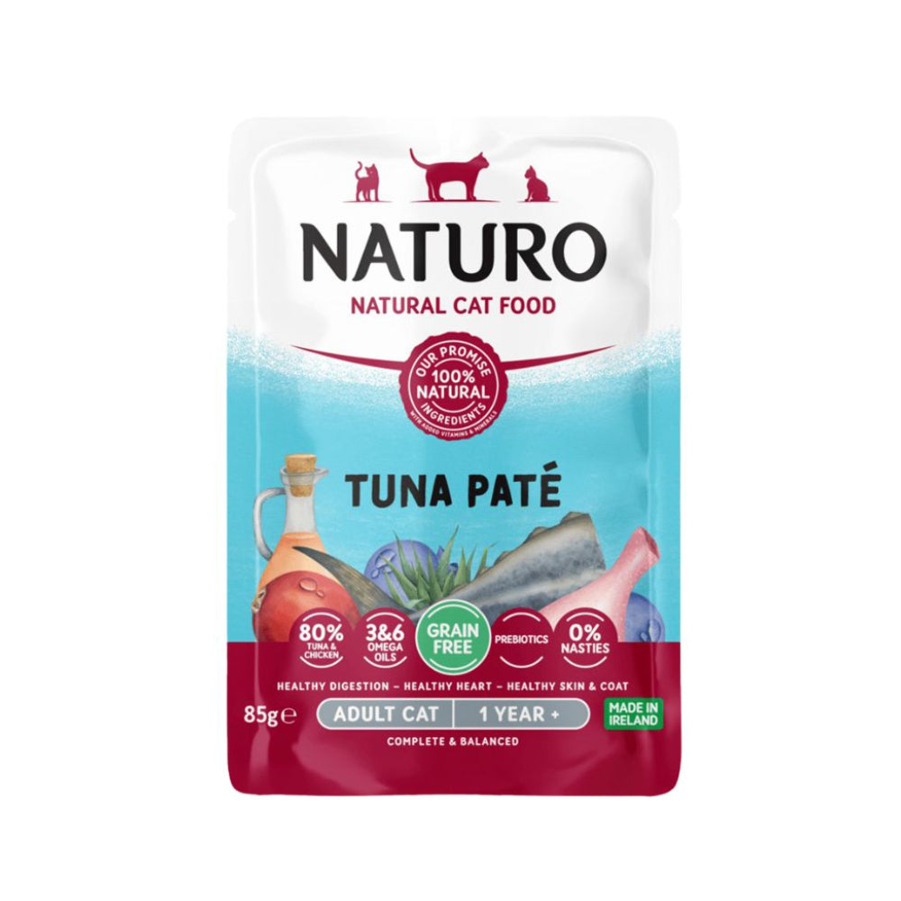 Naturo Tuna Pate Wet Cat Food Pouch - 85g