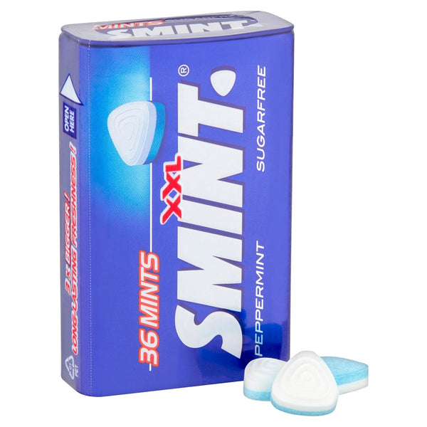 Smint Mini Tins Peppermint Sugar-Free Mints | Pack of 36, 25g