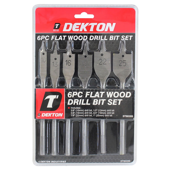 Dekton Wood Drill Bit Set - 6 Piece