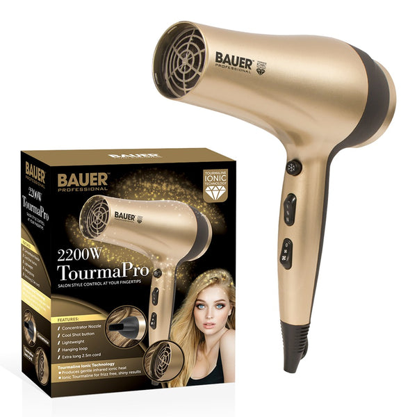 Bauer Tourma Pro Ionic Hairdryer | 2200W 