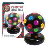 Global Gizmos LED Disco Ball - 5in - Black