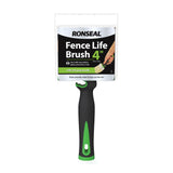 Ronseal Fence Life Outdoor Woodcare Brush | 100mm x 40mm, Soft Grip Handle
