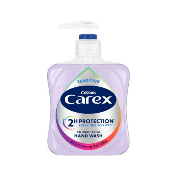 Carex Antibacterial Sensitive Hand Wash | 2H Protection, Pump Dispenser