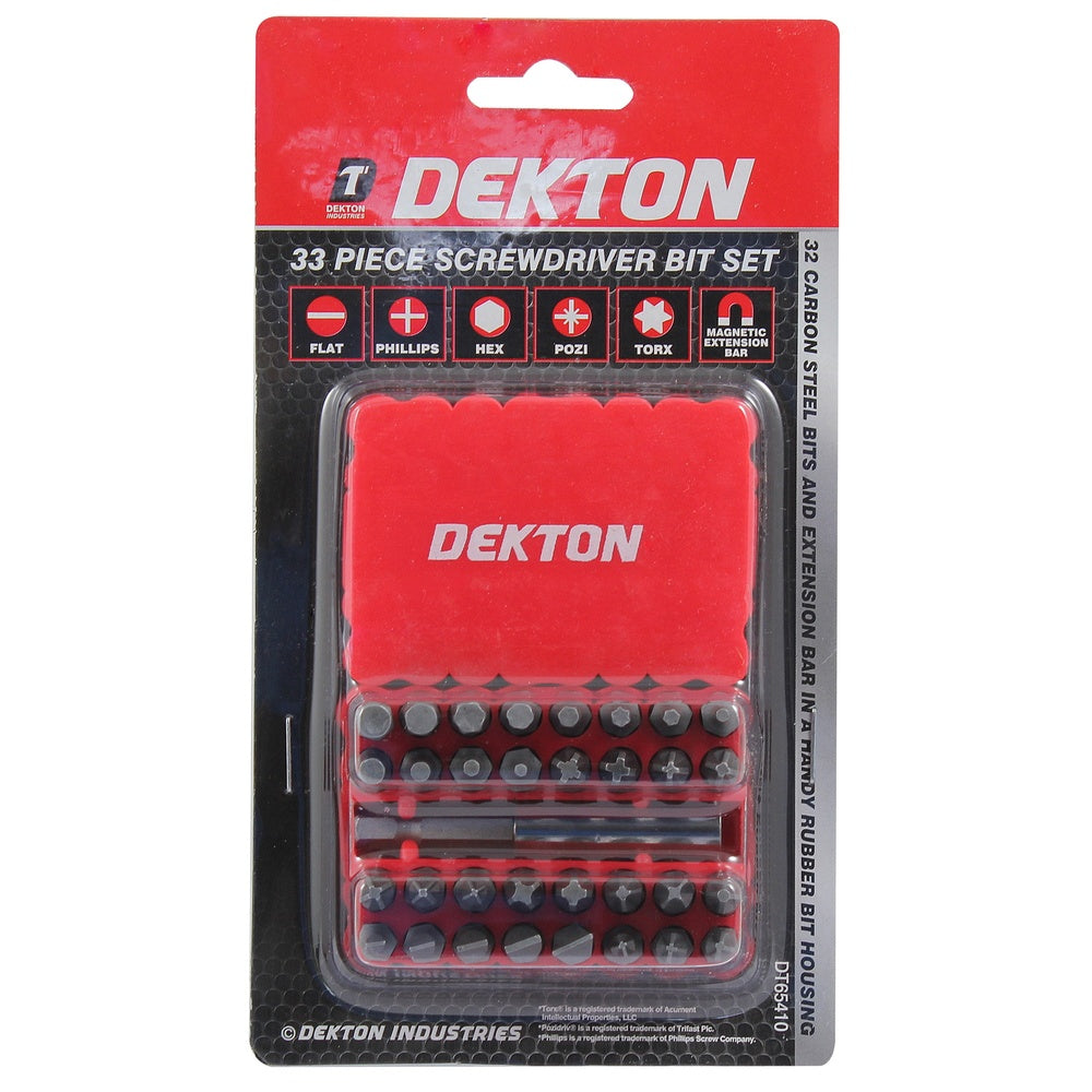 Dekton Screwdriver Bit Set - 33 Piece
