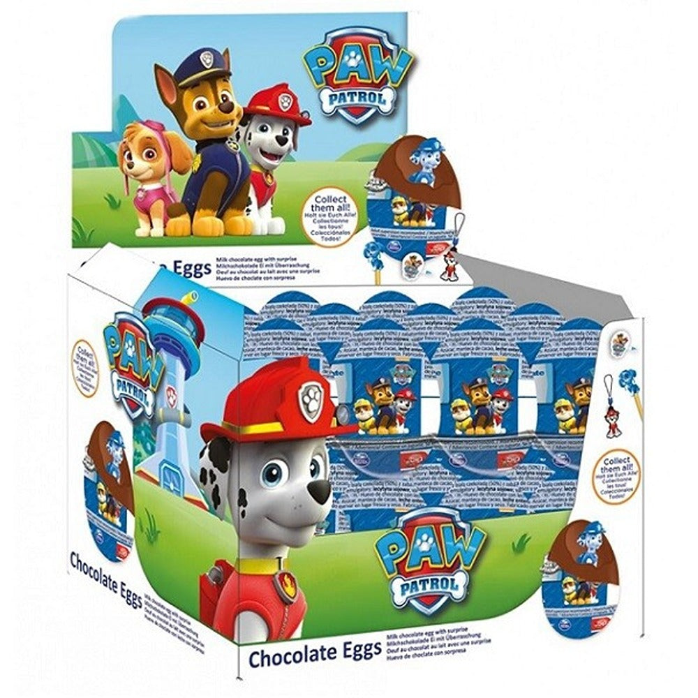 Paw Patrol Milk Chocolate Surprise Egg with Toy | 20g, Assorted Characters