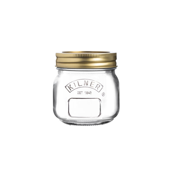 Kilner Clear Glass Preserve Jar | 0.25 Litre, Airtight Screw-Top Lid