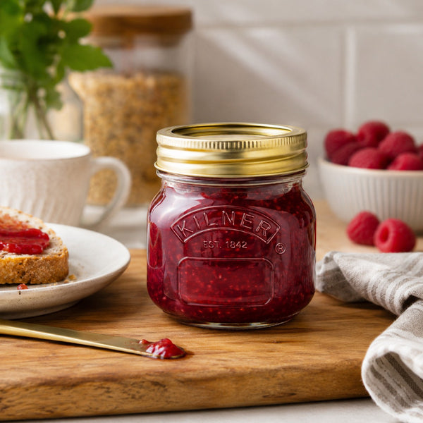 Kilner Clear Glass Preserve Jar | 0.25 Litre, Airtight Screw-Top Lid