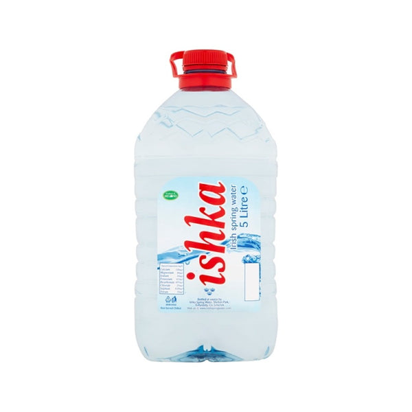 Ishka Bottled Water with Carry Handle | 5L, Wide Screw-Top Cap