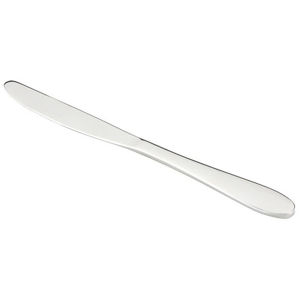Apollo Amalfi Stainless Steel Table Knife | Rounded Tip, Polished Finish